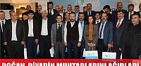  BAŞKAN DOĞAN DİYADİN MUHTARLARINI AĞIRLADI