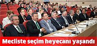 Büyükşehir meclisinde seçim heyecanı yaşandı