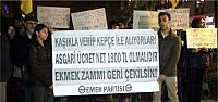  Ekmek Zammını Protesto Ettiler