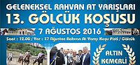 Geleneksel Rahvan At Yarışları 13. Gölcük Koşusu Başlıyor