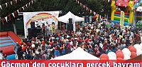 Göçmen'den çocuklara gerçek bayram