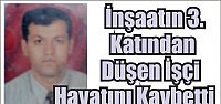  İnşaatın 3. Katından Düşen İşçi Hayatını Kaybetti