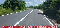  Kent genelinde yol çizgi çalışması yapılıyor