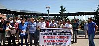Kocaeli'de işten çıkartılan işçilerden eylem