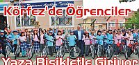  Körfez’de Öğrenciler Yaza Bisikletle Giriyor