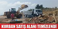  Kurban satış alanı tamamen temizlendi