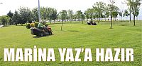 Marina sahili yaz aylarına hazırlandı