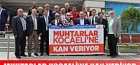 Muhtarlar Kocaeli'nde kan veriyor