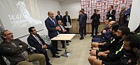  Tokatspor maçı öncesi Bakan Işık’tan, moral ziyareti