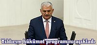  Yıldırım hükümet programını açıkladı