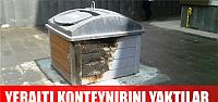 Yine konteynır yangını