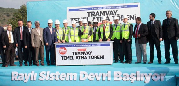  Tramvay için ilk kazma vuruldu