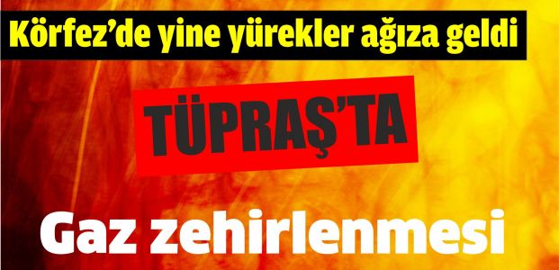 TÜPRAŞ'ta gaz zehirlenmesi