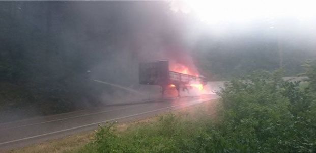 Umuttepe'de araç yangını