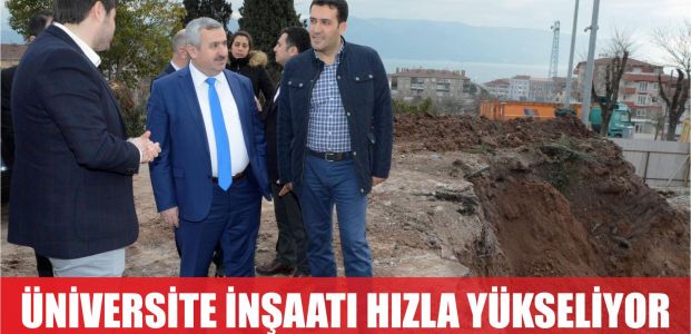 Üniversite inşaatı HIZLA İLERLİYOR