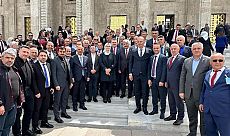 BAŞKAN SÖĞÜT, ANKARA'DA CUMHURBAŞKANI ERDOĞAN'A HEREKE HALISI HEDİYE ETTİ