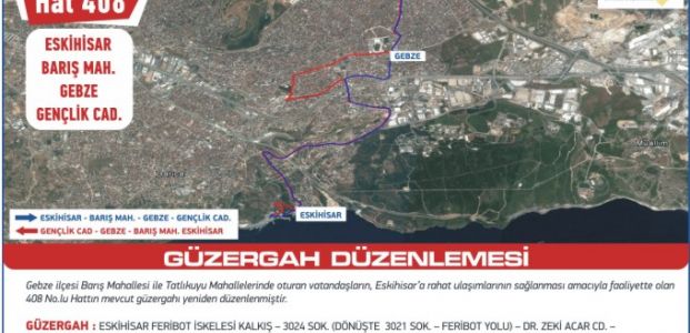 Yeni yılda Gebze’ye beş yeni otobüs güzergahı